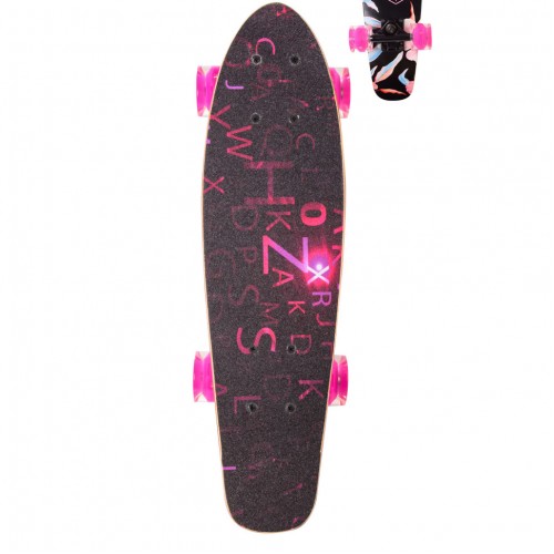 Детский скейт, лонгборд 22" LB21001 (RL7T), колеса PU со светом
