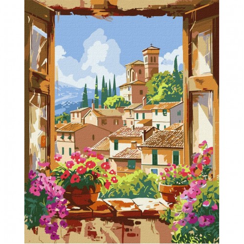 Картина по номерам "Любимая Тоскана" KHO6349 40х50 см