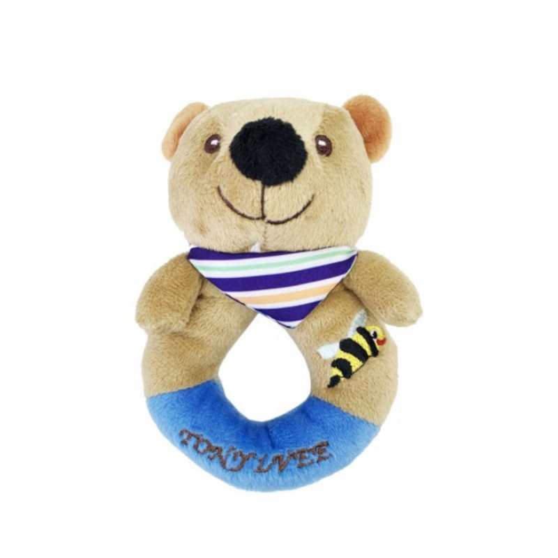 Мягкая игрушка-погремушка "Медведь" TM Tony Lvee MGZ-1217-4