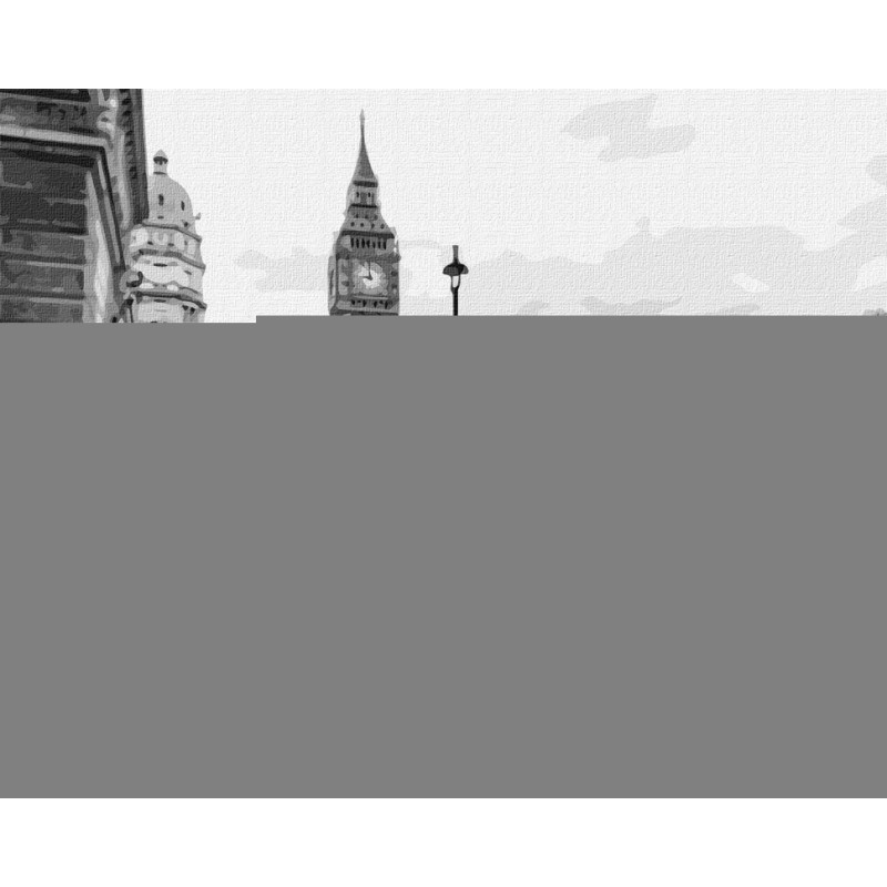 Картина по номерам "Звонок из Лондона" Идейка KHO3619 40х50 см