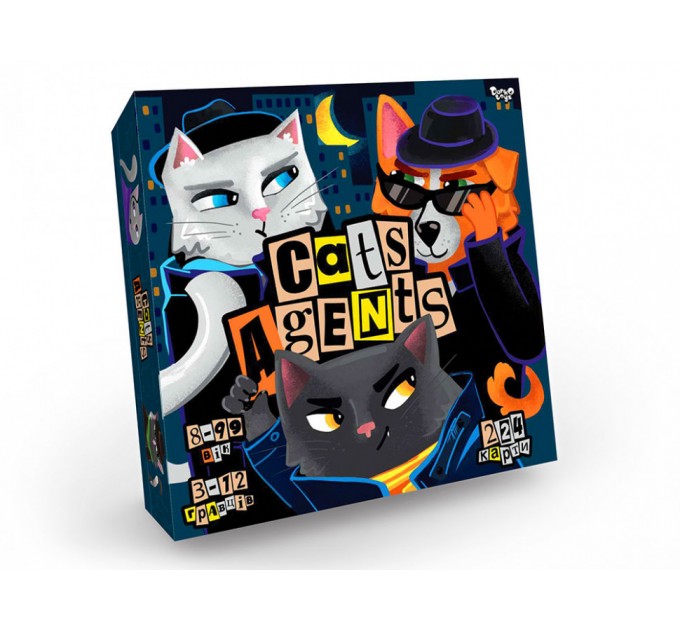 Развлекательная настольная игра "CATS AGENTS" G-CA-01-01U на укр. языке