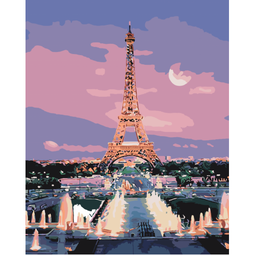 Картина по номерам. Art Craft "Огни Парижа" 40*50 см 11200-AC
