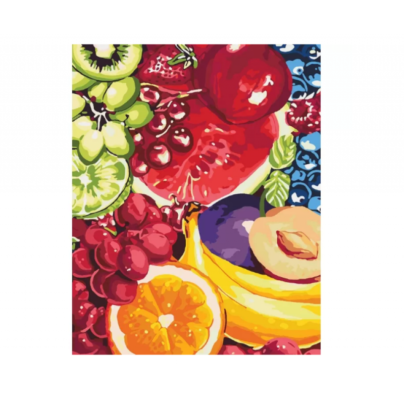 Картина по номерам. Цветы "Сладкие фрукты" KHO2937, 40х50 см