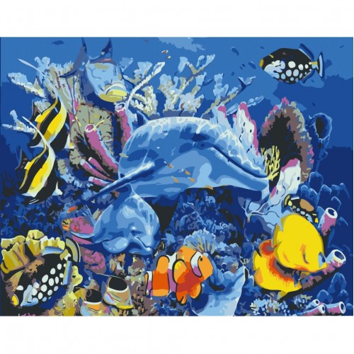 Картина по номерам "Жизнь на рифе" Art Craft 10624-AC 40х50 см