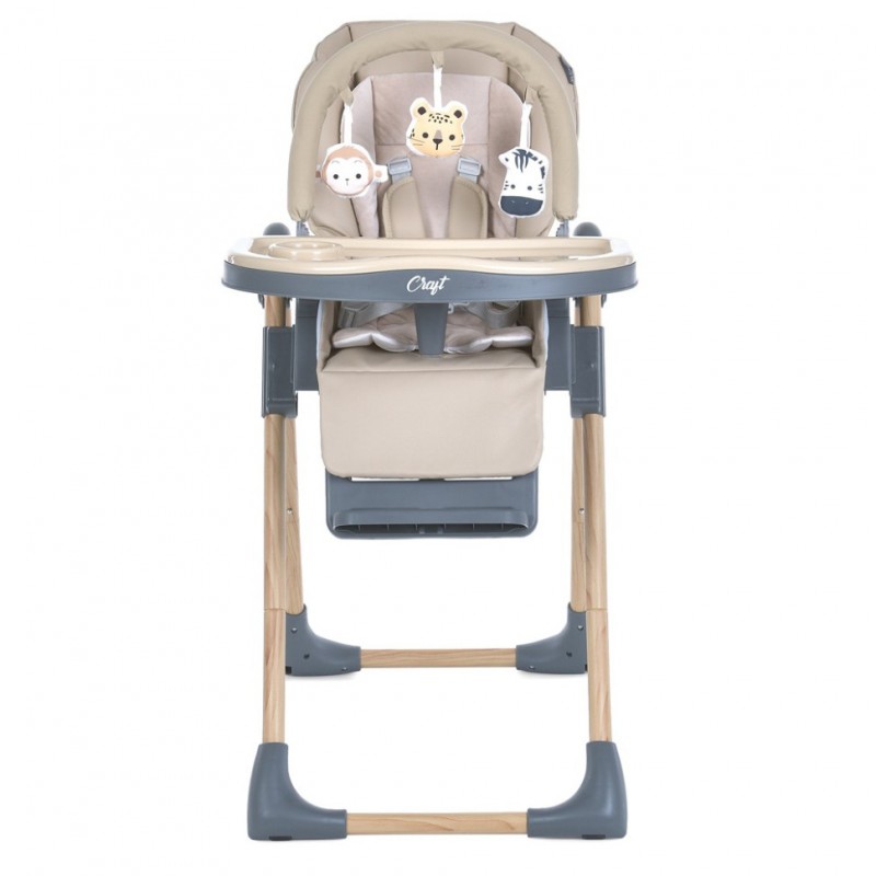 Стульчик для кормления CRAFT ME 1115-W Beige, до 15 кг