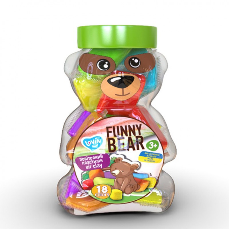 Набор для лепки с воздушным пластилином "Funny Bear" ТМ Lovin 70154