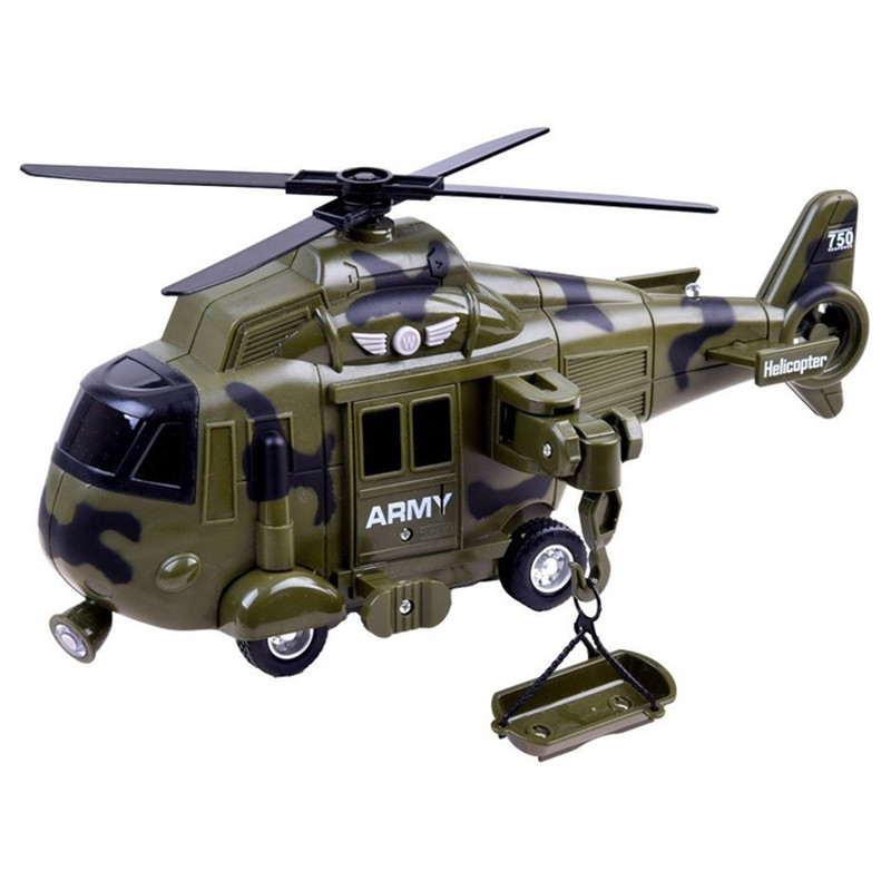Вертолет детский "Военная техника" AP9907A, свет, звук