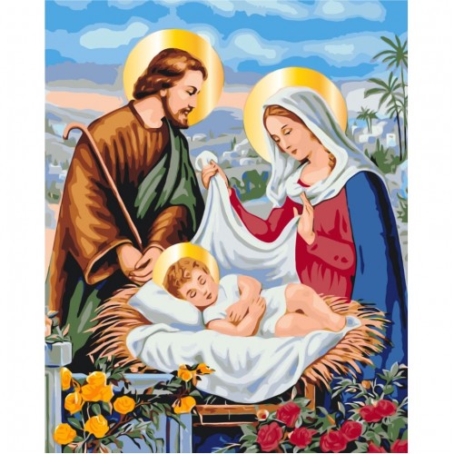 Картина по номерам "Святое семейство" Brushme BS53395 40х50 см
