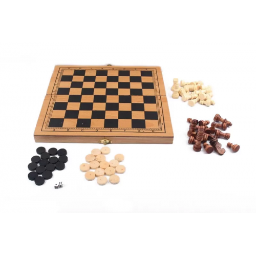 Шахматы деревянные S3023-UC 3 в 1