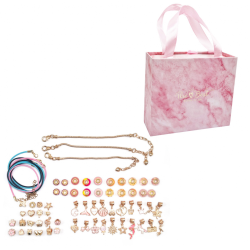 УЦЕНКА!!! Набор для создания браслетов Pandora Bambi THE BEST GOLD(Pink)-UC с подвесками
