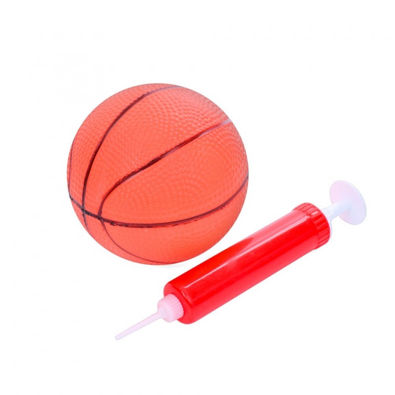 Детское баскетбольное кольцо MR 1172 щит пластик 28 x 22 см, сетка, мяч, насос
