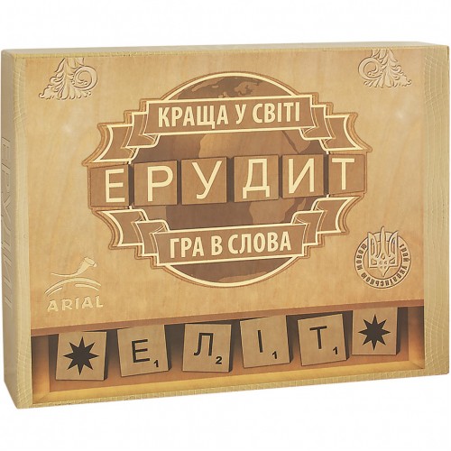 Настольная игра Ерудит-Елит Arial 910220, на укр. языке