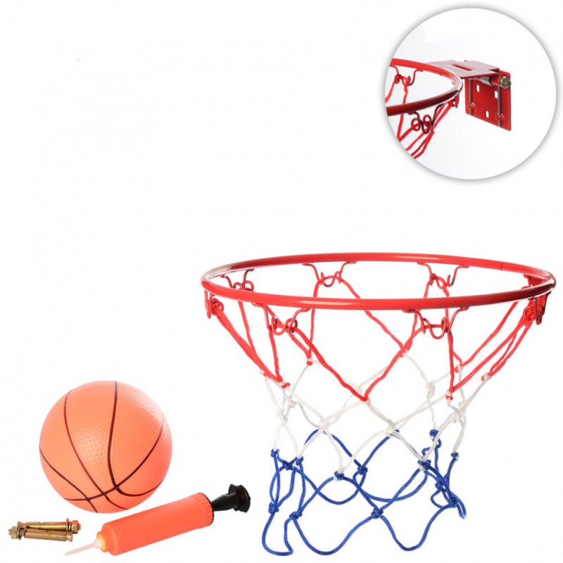 Баскетбольное кольцо с мячом MR 0170 крепления в наборе