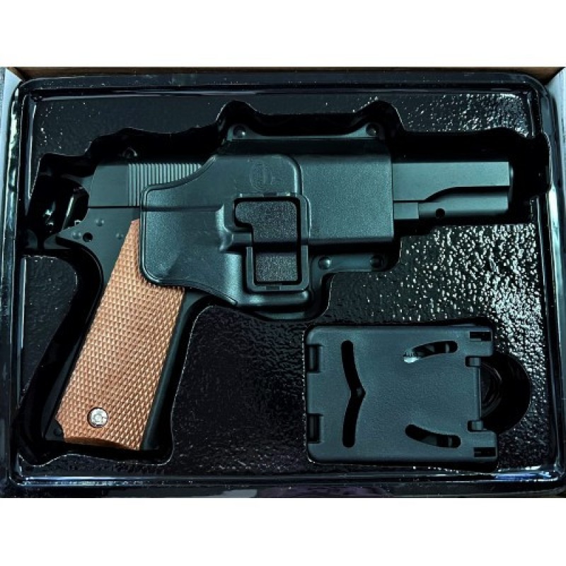 Детский пистолет "Colt M1911 Classic" Galaxy G13+ Металл-пластик с кобурой черный