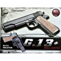 Детский пистолет "Colt M1911 Classic" Galaxy G13+ Металл-пластик с кобурой черный