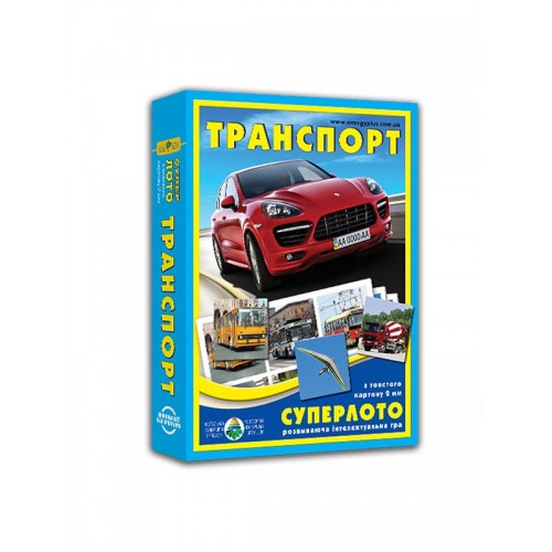 Настольная игра супер ЛОТО "Транспорт" 81978, 36 карточек