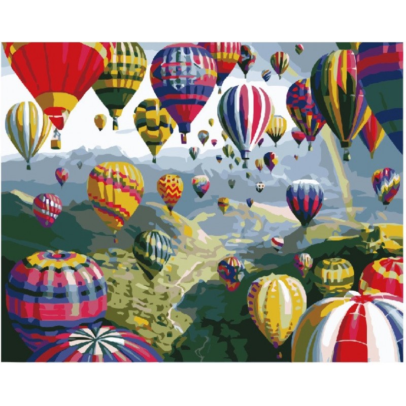 Картина по номерам. Brushme " Разноцветные шары " GX6524, 40х50 см
