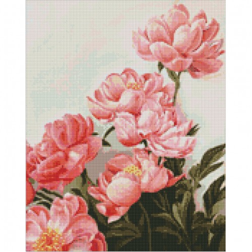 Алмазная мозаика "Букет розовых пионов" ©ArtAlekhina Идейка AMO7274 40х50 см