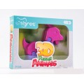 Игрушка развивающиая 3D пазлы Животные 39356, 3 вида