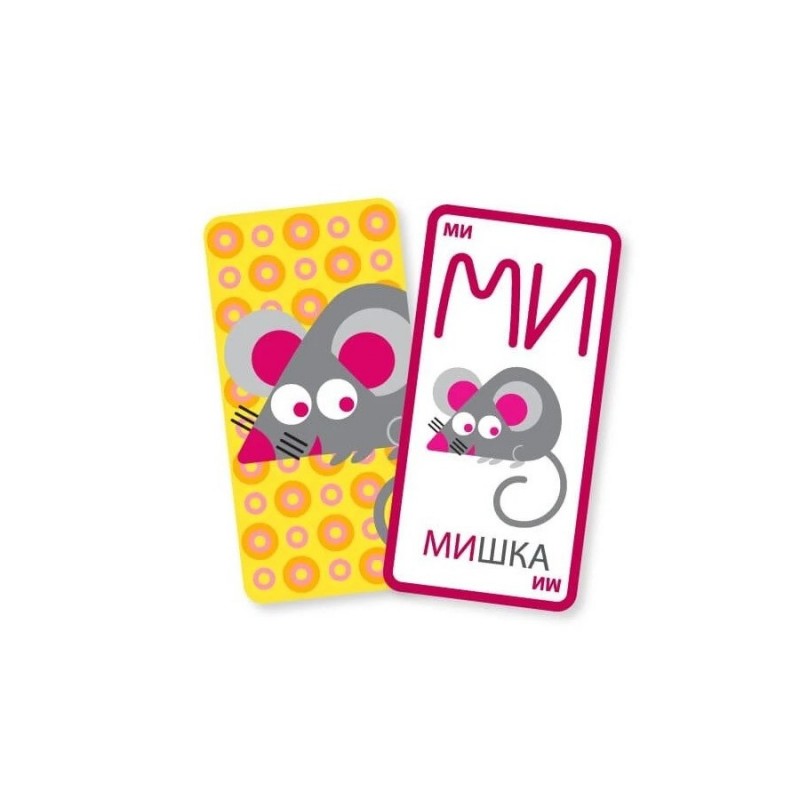Настольная обучающая игра Мышка-мимишка 360012, 40 карточек