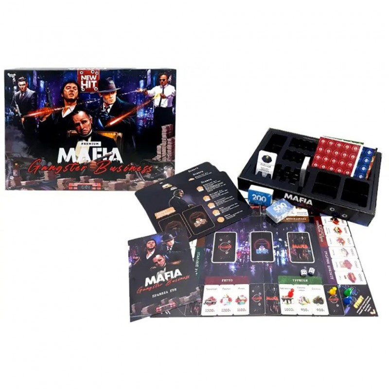 Настольная экономическая игра "MAFIA. Gangster Business. Premium" MAF-03-01U на украинском языке
