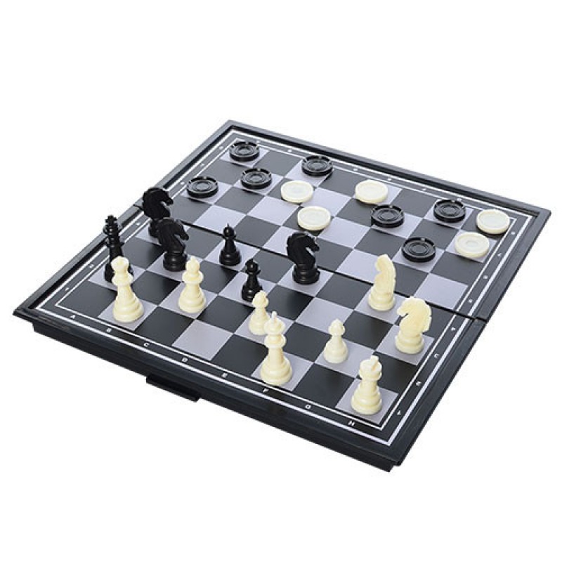 Магнитные шахматы и шашки 9888A карты в комплекте