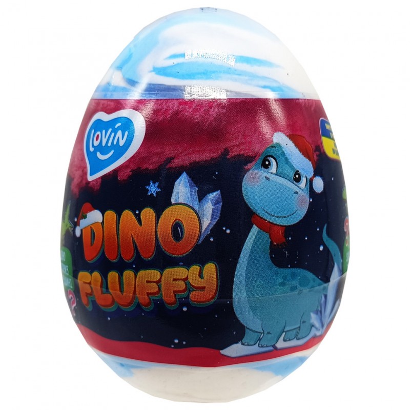 Игрушка-антистресс "Fluffy Dino Winter" 81005, 140 мл, микс цветов