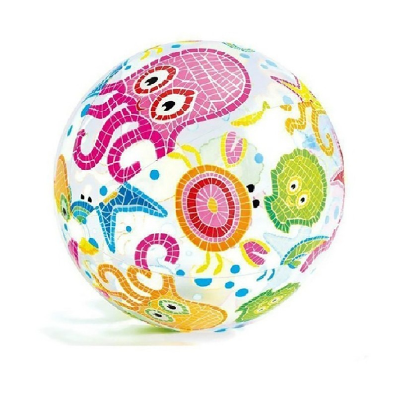 Мяч пляжный Intex 59050 разноцветный 61см