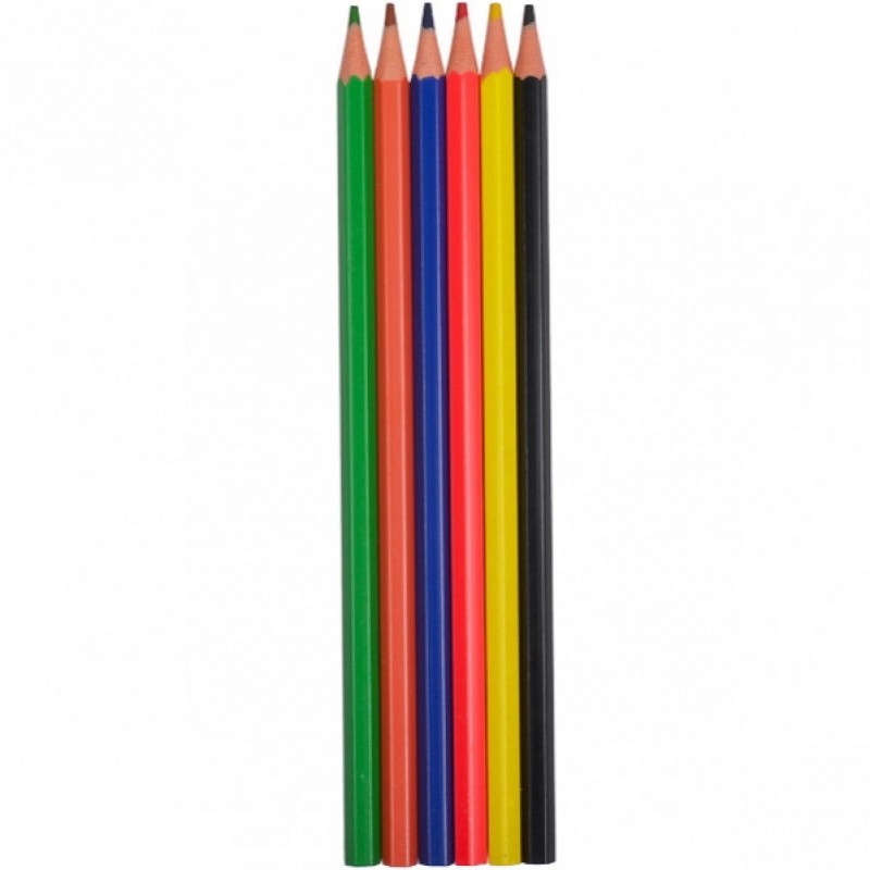Детские карандаши для рисования CR755-6 Luminoso elastico "С", 6 цветов