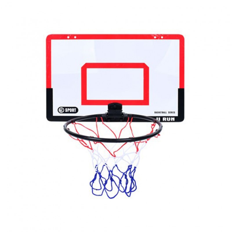 Баскетбольное кольцо MR 1134 размер щита 40 х 26 см, кольцо 25 см, сетка, мяч