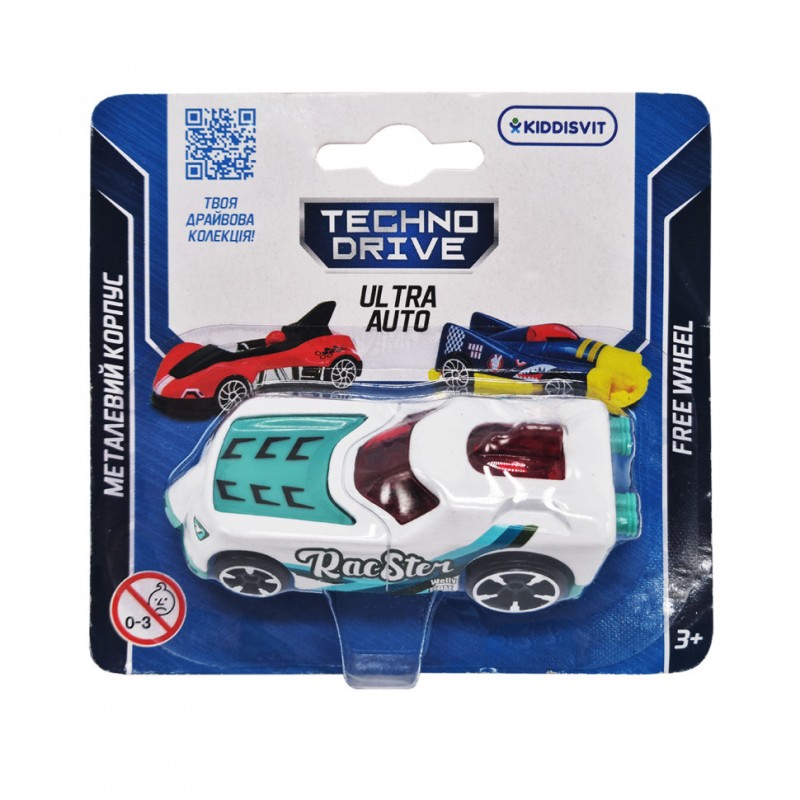 Игровая мини-машинка Ultra Auto TechnoDrive 250321W-8 металлический корпус