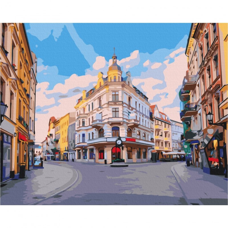 Картина по номерам "Улочками города Торунь" Brushme BS53432 40х50 см