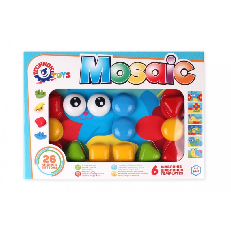 Развивающая игрушка Мозаика 6047TXK, 26 деталей
