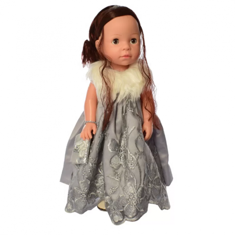 Кукла для девочек в платье M 5413-16-2 интерактивная