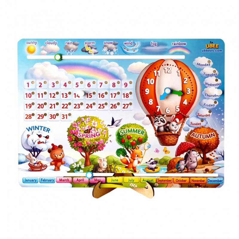 Детская игра Календарь -2 "Воздушный шар" (ПСД259) PSD259 ENG