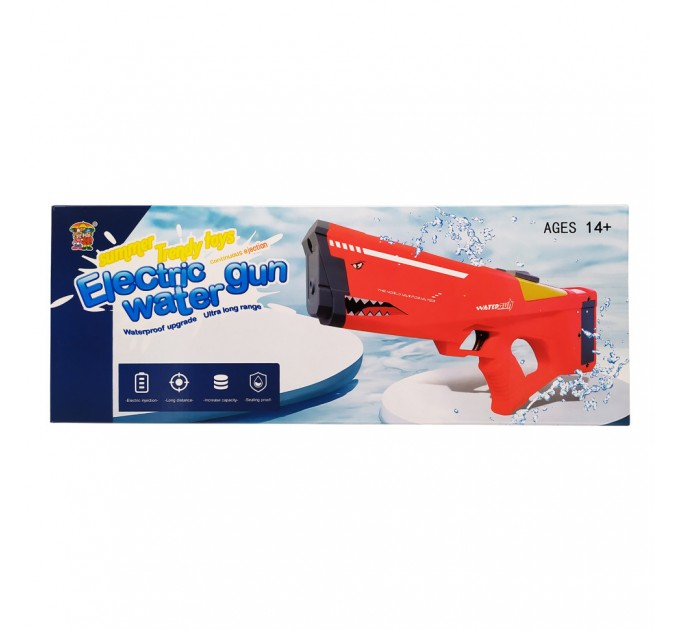 Водяний автомат "Акула" электрический с аккумулятором Shark Electric Water Gun 2131(Red) Красный