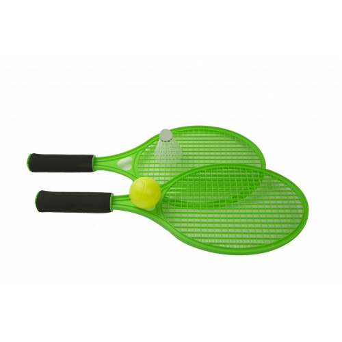 Детские ракетки для тенниса или бадминтона M 5675 с мячиком и воланом