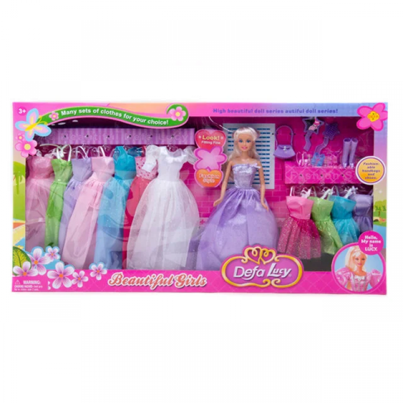 Детская кукла 8027 с набором одежды