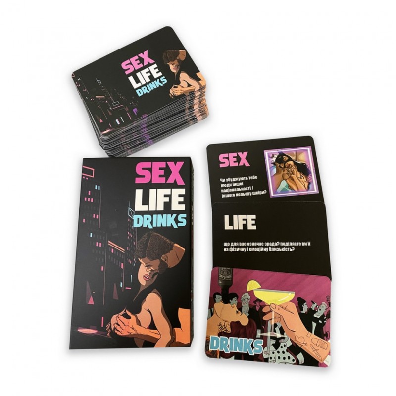 Карточная игра "Sex Life Drinks" PLR-0017, 64 карточки