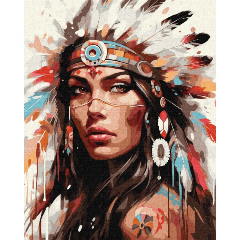 Картина по номерам "Легенда племени" KHO8425 40х50 см