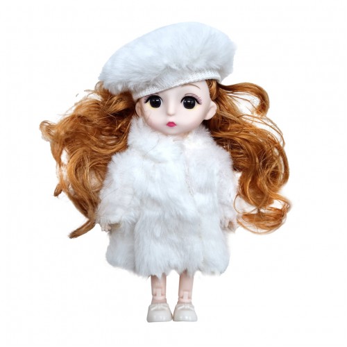Детская кукла в берете C14 шарнирная, 15 см