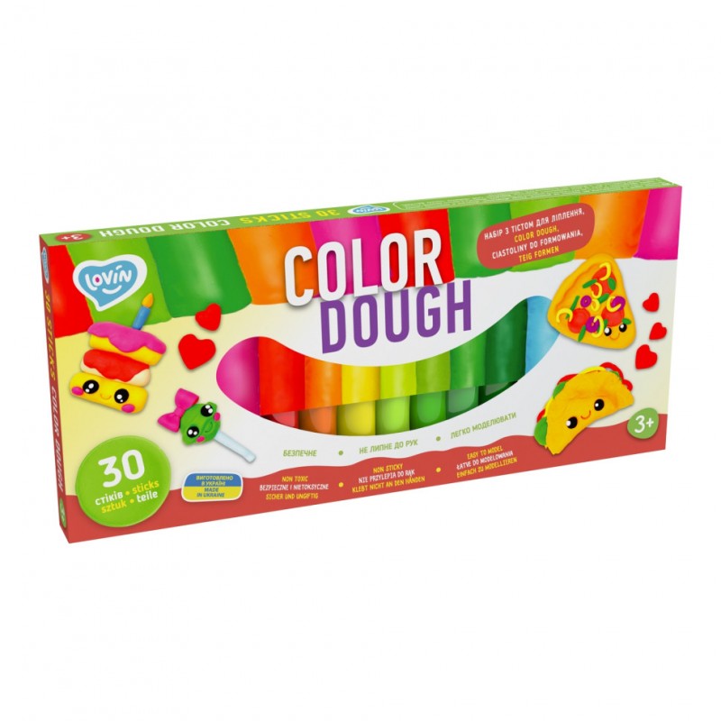 Набор для лепки с тестом Color Dough 41205, 30 стиков
