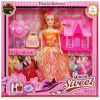 Детская кукла с нарядами "Queen Sweet" 313K44(Orange) с аксессуарами