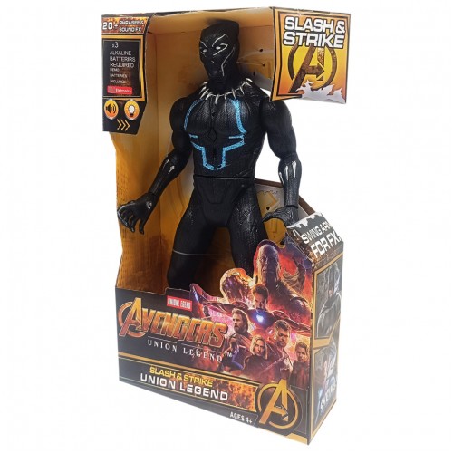 Фигурка героя «Black Panther» GO-818-01(Black Panther) 30 см, звук, свет