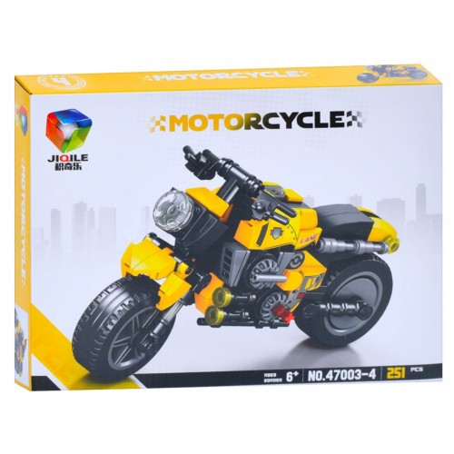 Детский конструктор "Мотоцикл" 47003-4, 251 элемент