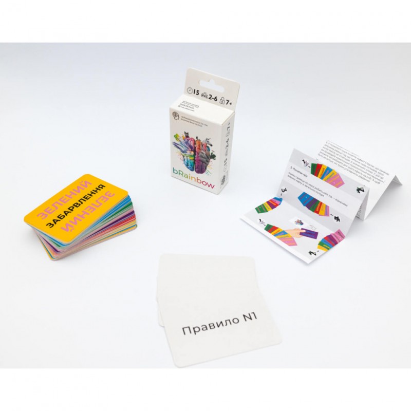 Карточная игра bRainbow FGS64, 60 карточек, на украинском языке