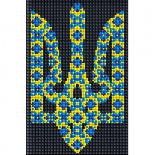 Алмазная мозаика "Символ Украины" ©Mariia Davydova Идейка AMC7689 без подрамника 20х30 см