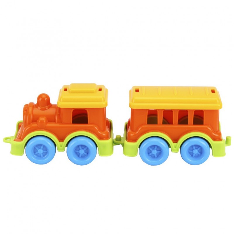 Детская игрушка "Поезд Мини" 8089TXK с вагончиком, разноцветный