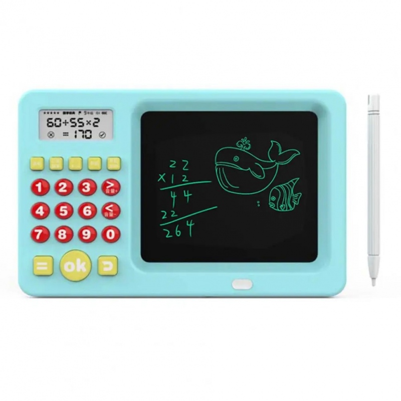 УЦЕНКА!!! Развивающий калькулятор Bambi C0067U(Blue)-UC с планшетом для рисования