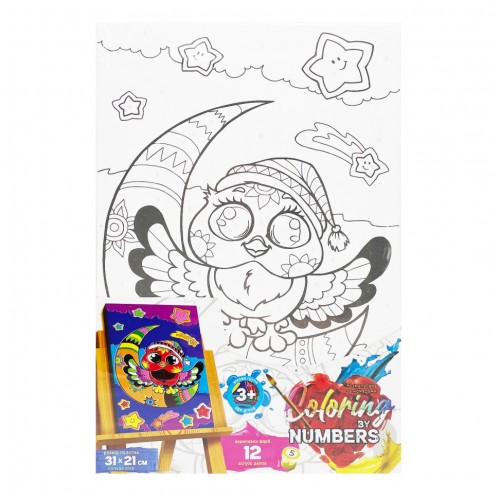 Картина по номерам для детей "Лунная сова: Ночные мечты" CBN-02-03, 31х21 см